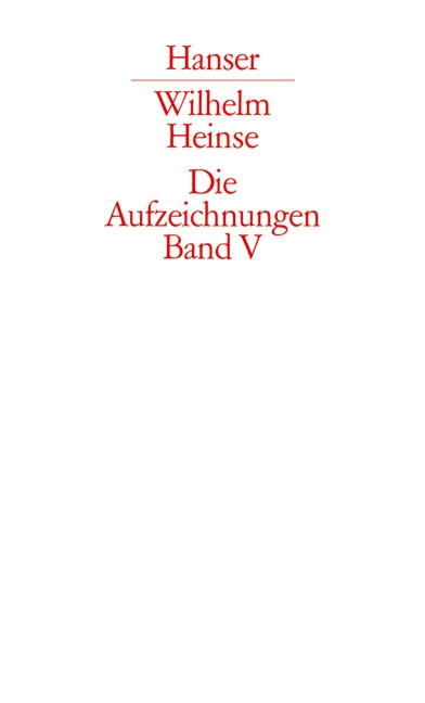 Die Aufzeichnungen. Frankfurter Nachlass